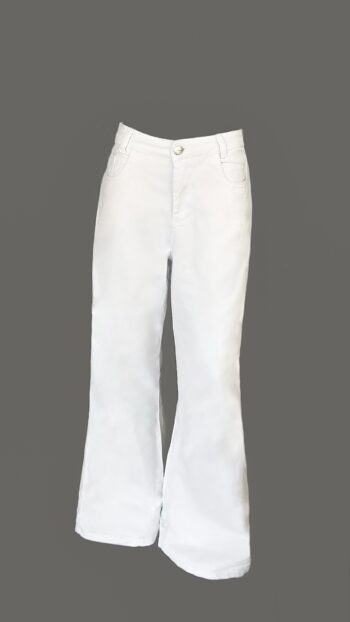 Calça Jeans Wide Leg Branco